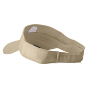 Chocolate Truffles Embroidered Cotton Twill Sun Visor - Khaki OSFM