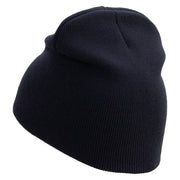 US Army Veteran Military Embroidered 8 Inch Knitted Short Beanie