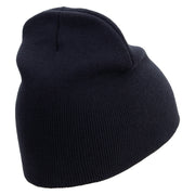 US Army Veteran Military Embroidered 8 Inch Knitted Short Beanie