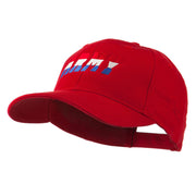 Three Color Army Logo Embroidered Cap