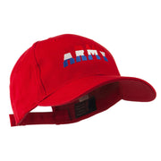 Three Color Army Logo Embroidered Cap