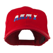 Three Color Army Logo Embroidered Cap