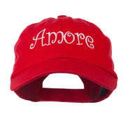 Wording of Amore Embroidered Cap