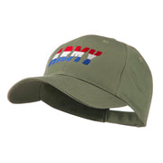 Three Color Army Logo Embroidered Cap