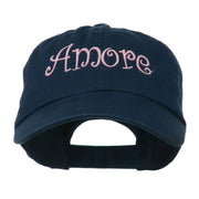 Wording of Amore Embroidered Cap