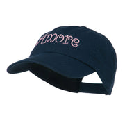 Wording of Amore Embroidered Cap