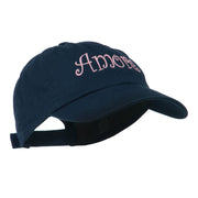 Wording of Amore Embroidered Cap