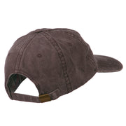 Africa Mask Embroidered Washed Pigment Dyed Cap