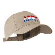 Three Color Army Logo Embroidered Cap