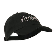 Wording of Amore Embroidered Cap