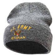 US Army Veteran Military Embroidered Long Beanie