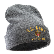 US Army Veteran Military Embroidered Long Beanie