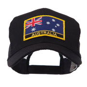 Asia, Australia and Other Flag Letter Patched Mesh Cap