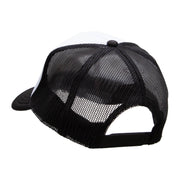 Sexy Trucker Mud Flap Patched Two Tone Polyester 5 Panel Foam Front Mesh Back Cap