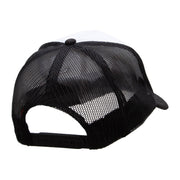 Sexy Trucker Mud Flap Patched Two Tone Polyester 5 Panel Foam Front Mesh Back Cap