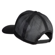 U.S. Seabees Can Do Blue Patched Solid Cotton Twill Mesh Prostyle Cap - Black OSFM