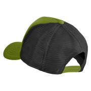 Acorn Patched Summer Foam Mesh Trucker Cap - Cactus Black OSFM