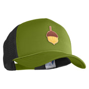 Acorn Patched Summer Foam Mesh Trucker Cap - Cactus Black OSFM