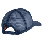 USA Green Flag Marines Patched Solid Cotton Twill Mesh Prostyle Cap - Navy OSFM