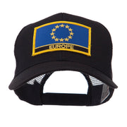 Asia, Australia and Other Flag Letter Patched Mesh Cap