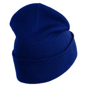 Pears Fruit Iron on Embroidered Patched 12 Inch Long Knitted Beanie - Royal OSFM
