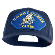 U.S. Seabees Can Do Blue Patched Solid Cotton Twill Mesh Prostyle Cap - Navy OSFM