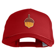Acorn Patched Summer Foam Mesh Trucker Cap - Red OSFM