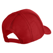 Acorn Patched Summer Foam Mesh Trucker Cap - Red OSFM