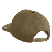 USAF Veteran Patched Solid Cotton Twill Pro Style Cap - Khaki OSFM