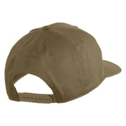 USAF Veteran Patched Solid Cotton Twill Pro Style Cap - Khaki OSFM
