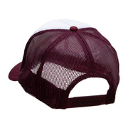 Sexy Trucker Mud Flap Patched Two Tone Polyester 5 Panel Foam Front Mesh Back Cap