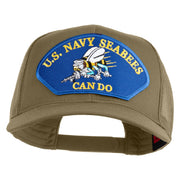 U.S. Seabees Can Do Blue Patched Solid Cotton Twill Mesh Prostyle Cap - Khaki OSFM