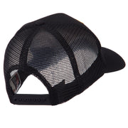 Asia, Australia and Other Flag Letter Patched Mesh Cap