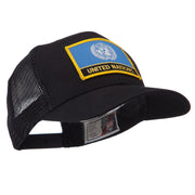 Asia, Australia and Other Flag Letter Patched Mesh Cap