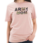 Army Mom Camo Graphic Design Short Sleeve Cotton Jersey T-Shirt