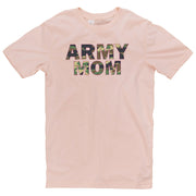 Army Mom Camo Graphic Design Short Sleeve Cotton Jersey T-Shirt