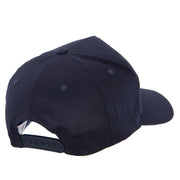 American Flag Heat Transfer 5 Panel Pro Style Brushed Cap