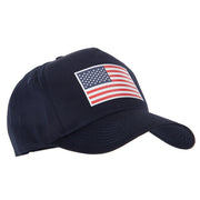 American Flag Heat Transfer 5 Panel Pro Style Brushed Cap