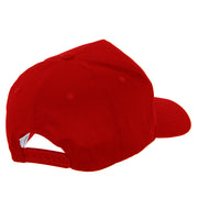 American Flag Heat Transfer 5 Panel Pro Style Brushed Cap