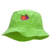 2 Face Embroidered Bucket Hat