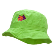 2 Face Embroidered Bucket Hat