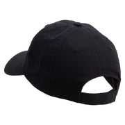 Merry Christmas Mistletoe Logo Embroidered Low Profile Dyed Cotton Twill Cap - Black OSFM