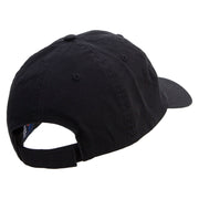 Merry Christmas Mistletoe Logo Embroidered Low Profile Dyed Cotton Twill Cap - Black OSFM