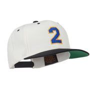 Athletic Number 2 Embroidered Classic Two Tone Cap