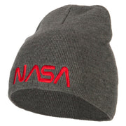 NASA Letters Embroidered Knitted Short Beanie