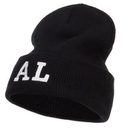 AL Alabama State Embroidered Long Beanie