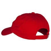 Santa Claus Head Embroidered Unstructured Washed Cap