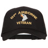 101st Airborne Veteran Embroidered Solid Cotton Mesh Pro Cap