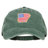 USA Flag Arkansas Map Embroidered Washed Buckle Cap