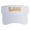 Not As Lean Still As Mean Embroidered Cotton Twill Sun Visor - White OSFM